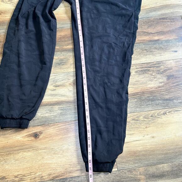 Athleta Brooklyn Textured Lined Joggers Women's 6 Black Camouflage Athleisure - Picture 9 of 11